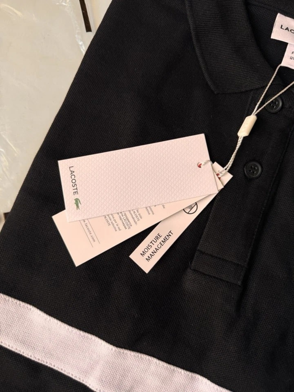 Lacoste Black Polo T Shirt